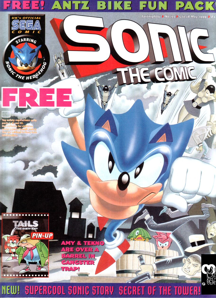 Sonic - The Comic Issue No. 155 Cover Page